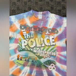 Bannaroo‎ Multicolor Tie-Dye Music festival T-Shirt 2007